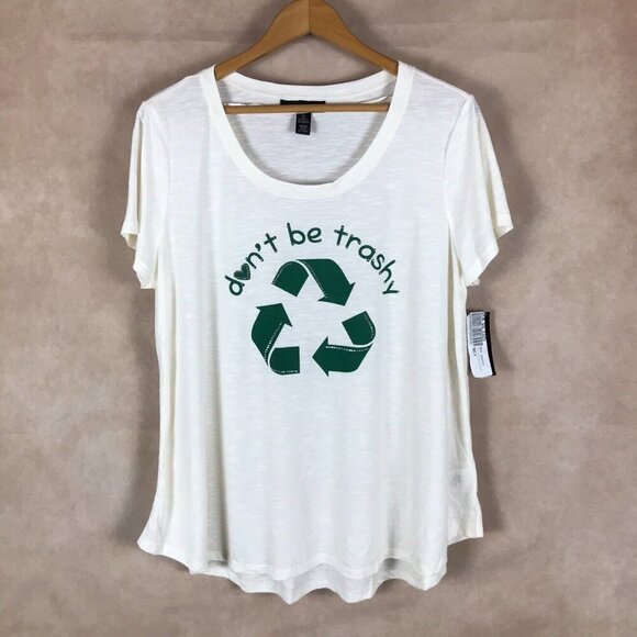 STYLE & CO. Recycle Logo  T-shirt NWT Size XL - Picture 1 of 6